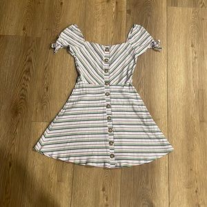 Francesca’s Multi Colored Striped Dress Women’s Size XXS